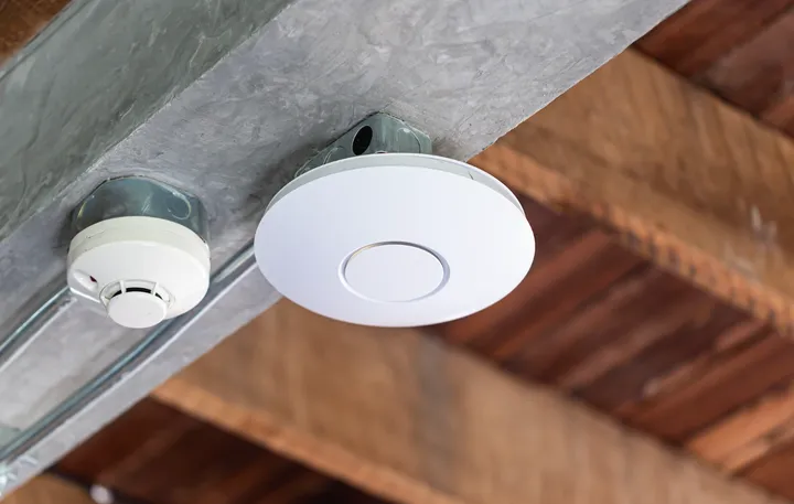 Managed WiFi: AirGen ceiling-mounted access point installation